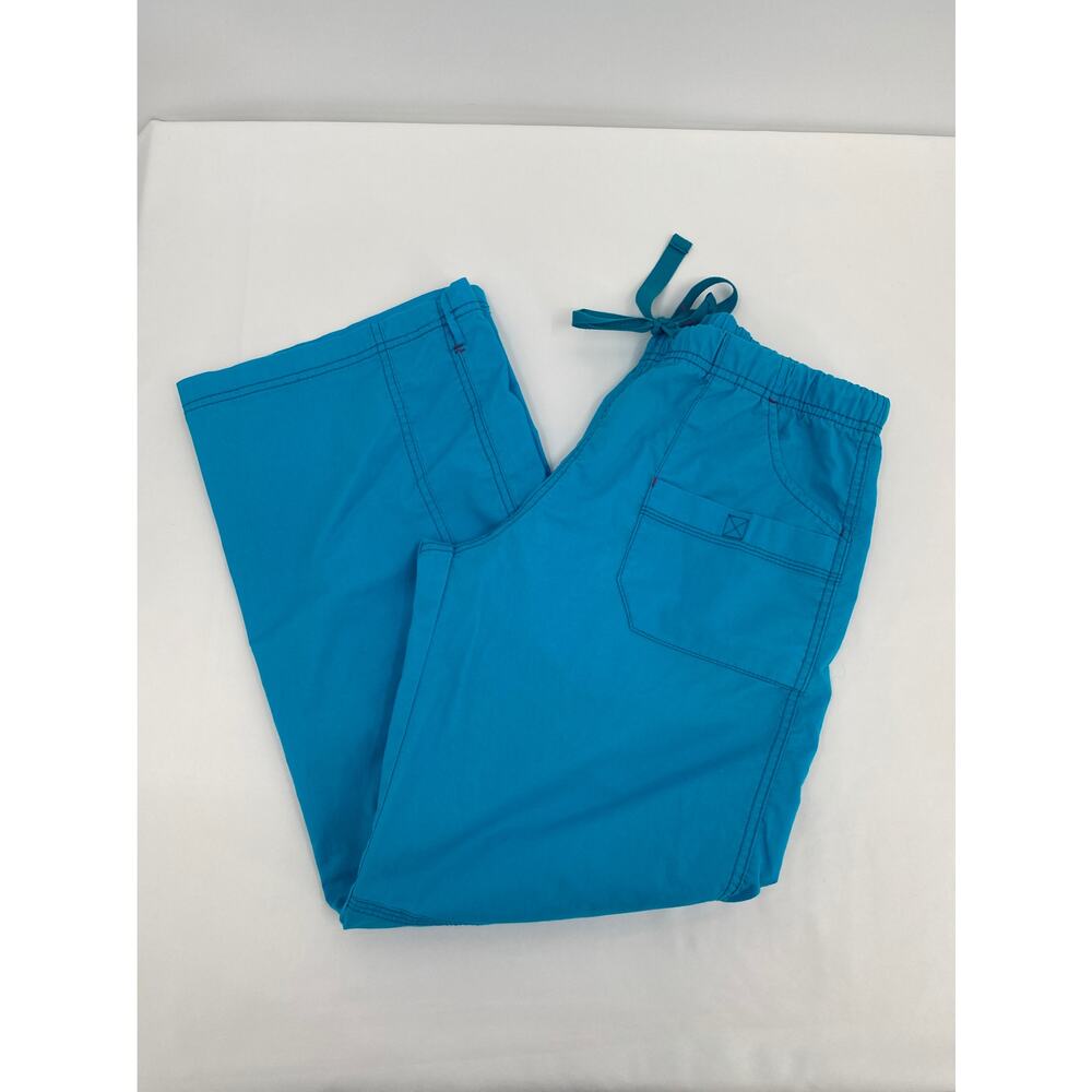 WonderWink WonderFLEX Faith Multi-Pocket Cargo Pants Blue Small Petite